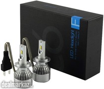 Generic Led Headlight Bulbs C6F Flip Chip H7 72W 7600LM Turbo Fan Cool