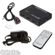 Fosmon HD1832 Intelligent 5-Port HDMI Switch with IR Remote and AC Ada