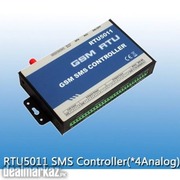 GSM dialer and control and alarm unit RTU5011 4AD input,8 Digital inpu