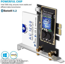 Hommie Dual-Band WiFi Card AC 1200Mbps Wireless PCI Express Network Ad