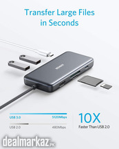 Anker USB C Hub Adapter, 7-in-1 USB C Adapter, with 4K HDMI, Power Del