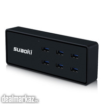 Suaoki Reversible-plug 50w 10A 6-Port USB Charger Desktop Station Adap