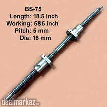 CNC Double Side Ball Screw With Two Nut 5mm Pitch 5&5inch Working