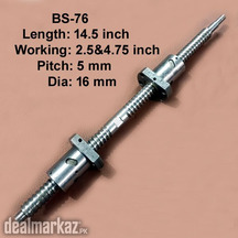 Double Side Ball Screw With Two Nut 5mm Pitch 2.5&4.75inch Working
