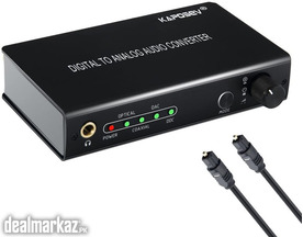 Kaposev DDC Audio Converter Digital to Digital/Analog 2-IN-1 Audio Ada