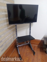 Lcd led tv floor stand with wheels for office home institute media exp