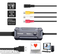 Top-Longer USB 2.0 Video Grabber with Audio for Windows10 - Cassette/T
