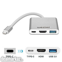 Wesimi Usb-C Digital Av Multiport Adapter,Wesimi Usb 3.1 Type-C To Hdm