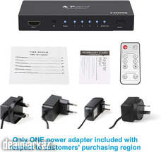PORTTA 4x1 HDMI 1.4 Switch - HDCP 1.4, with Toslink, Digital Coax and