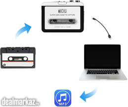 TONOR Portable Cassette Player Tape Convertor to MP3 via USB Compatibl
