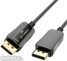 CABLEDECONN Fiber 8K 4K DisplayPort Cable DP 1.4 HBR3 8K@60Hz 4K@144Hz