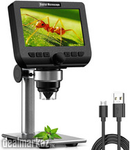 LCD Digital Microscope, YINAMA 4.3 Inch USB 50X-1000X Magnification 18