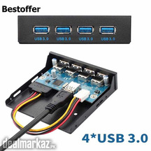 3.5 inch Floppy Bay Internal 20Pin 4 Port USB3.0 Front Panel Bracket O