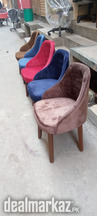 Multicolor dinning restaurant waiting chair wooden frame