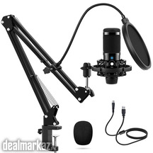 JEEMAK PC20 Studio Condenser USB Microphone Computer PC Microphone Kit