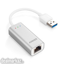 Anker USB 3.0 Unibody Portable Aluminum Gigabit Ethernet Adapter Suppo