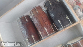 Premium Quality Taali Wooden Dholak/Dholaki with brass hooks