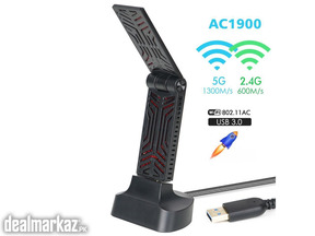 Wavlink AC1900 USB3.0 Dual Band Wi-Fi Adapter, 4 High Gain Antennas, I