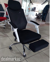 Imported legrest support gaming chair white back