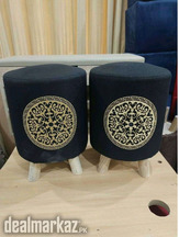 Ottoman Puffy Stool Arround pouff