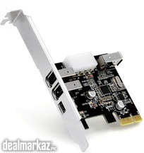 CSL PCI-Express (PCIe) Network Interface Card 2 FireWire 1 MiniFireWir