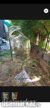 Large golden round cage for Raw parrot and other