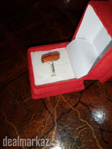 Marjan - Red Coral Silver Ring for Men - WhatsApp for Order or Price