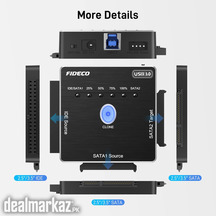 FIDECO USB 3.0 to SATA Adapter Hard Drvie Converter IDE Cable for 2.5