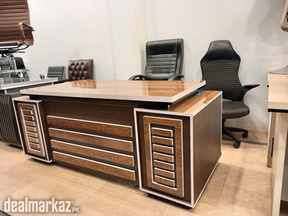 Executive Table Office Table L shape Table UV Glass Table
