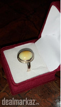 Australian Fire Opal in Silver Ring - WhatsApp for Price or Order