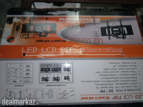 LCD LED tv wall mount bracket dual arm adjustable