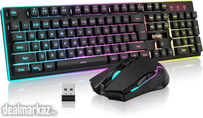 RedThunder K10 Wireless Gaming Keyboard and Mouse Combo, LED Backlit R
