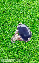Blue Sapphire - Neelum Silver Rings - Whatsapp for Order or Price