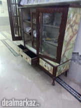 Showcase wooden and glass