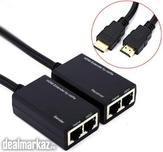 30M HDMI Extender Repeater by CAT5e, Sender + Receiver, TMDS DDC Over
