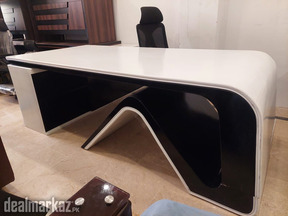 Executive Office table white and black imported style