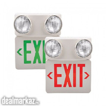 Emergency Beam Light Dual Head complete with Exit Sign