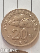 20 sen 2001 Bank negara Malaysia for sale