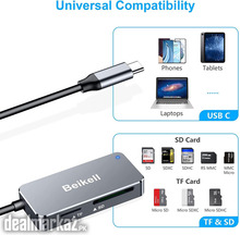 Beikell SD Card Reader, Beikell High-Speed USB C 3.0 Memory Card Adapt