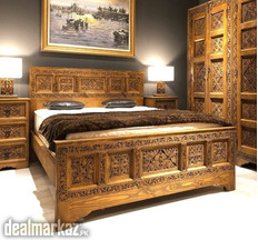 Furniture. Double bed with 2 side tables and dressing for sale.