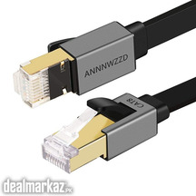 ANNNWZZD CAT 8 Ethernet Cable, Flat LAN Network Cable High Speed 26AWG