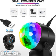 Portable Sound Activated Party Lights Outdoor Indoor, Battery PoweredU