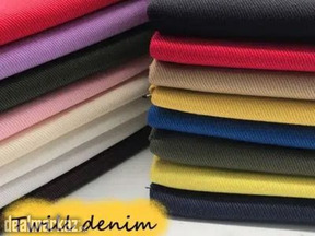 Cotton Denim Twill Loose Fabric Vibrant Colors+ Jeans Colors