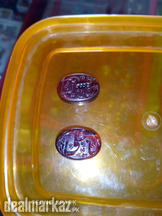 Ya Ali Ya Hussain Engrave Carnelian Aqeeq - Whatsapp for Order