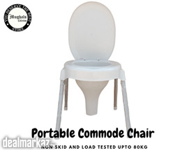 Commode Chair White Color