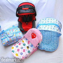 Brand new 4in1 pakege Carry cot bath seat baby pamper bag baby net bed