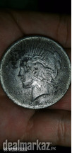 One dollar liberty peace silver coin 1922