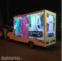 Vehicle Advertisement, backlit Moving Van SMD Van Advertising on Rent.
