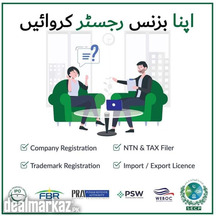Company registration, SECP, FBR, NTN registration, for contact Us