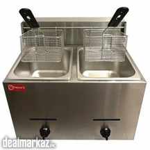 Gas fryer and griddle